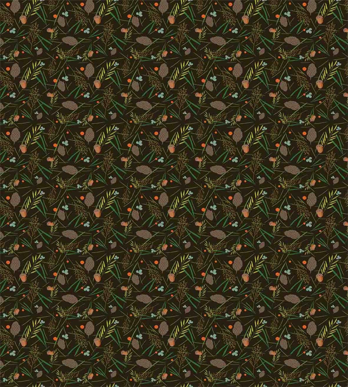 Cones Fir Needles Leaves — Pattern