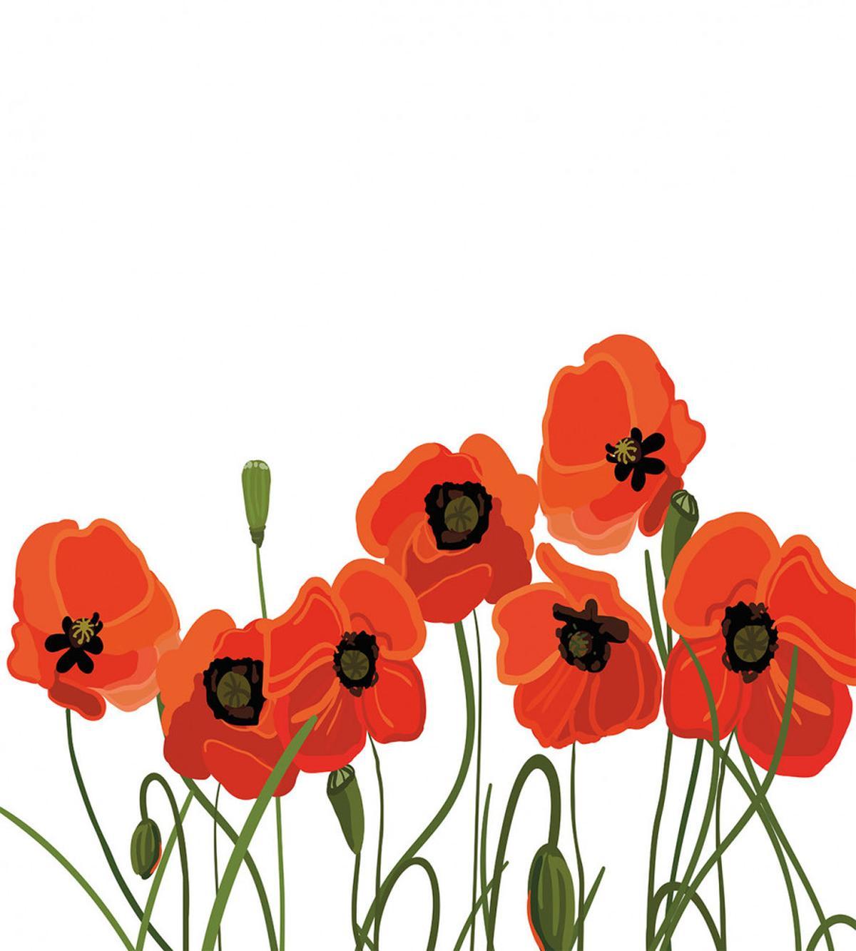 Vibrant Blossoms Bouquet — Pattern