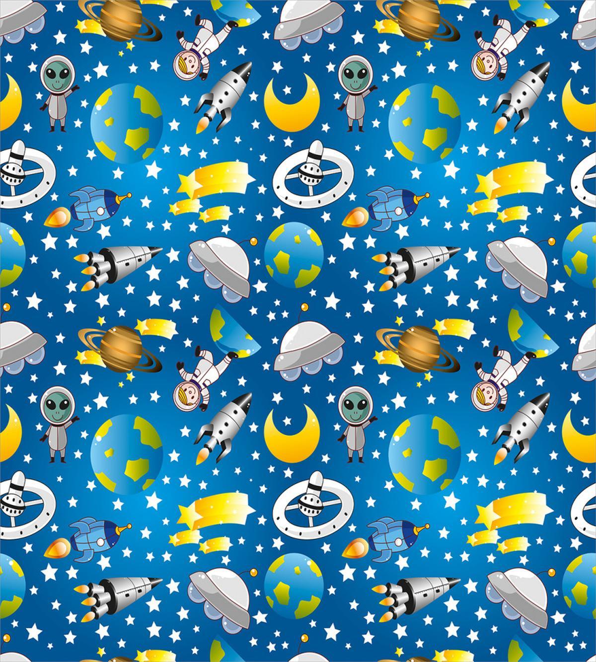 Alien and Human Astronaut — Pattern