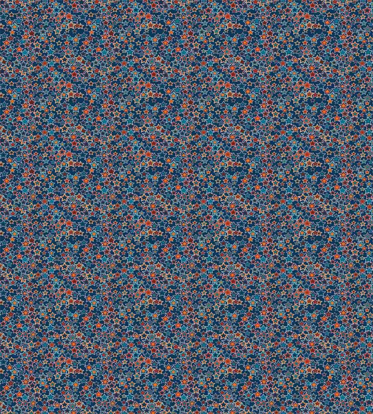 Abstract Stars on Blue — Pattern