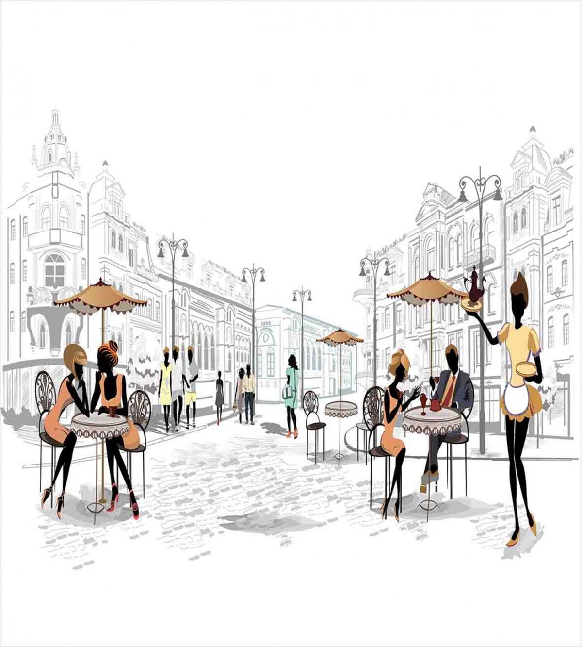 European Street Restaurant — Pattern