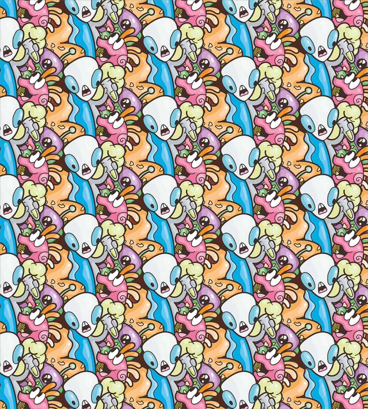 Characters Space Journey Fun — Pattern