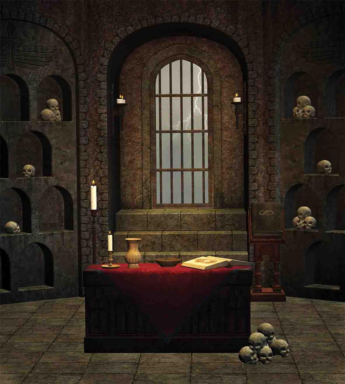 Mystical Room Skulls — Pattern