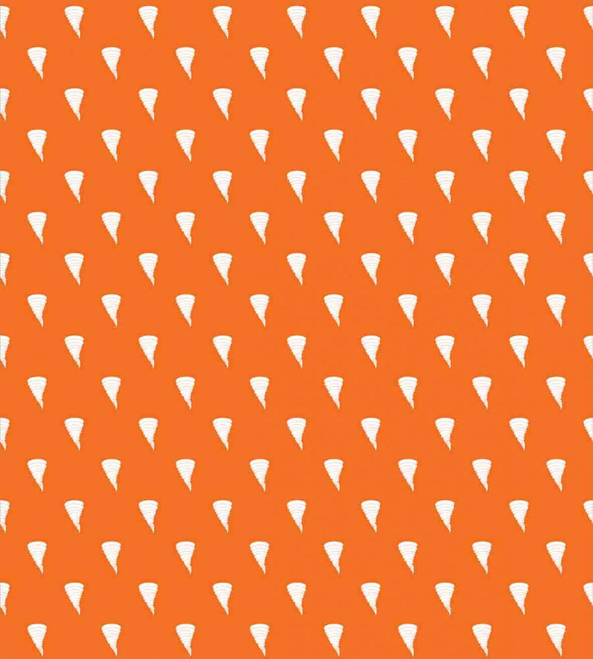 Whirlwind Pattern on Orange — Pattern