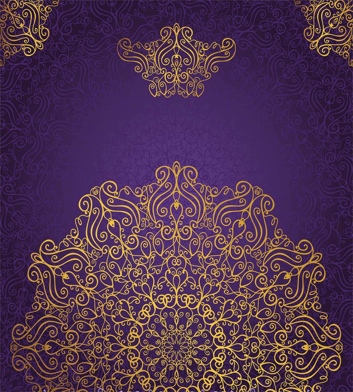 Ornate Swirl Motif — Pattern