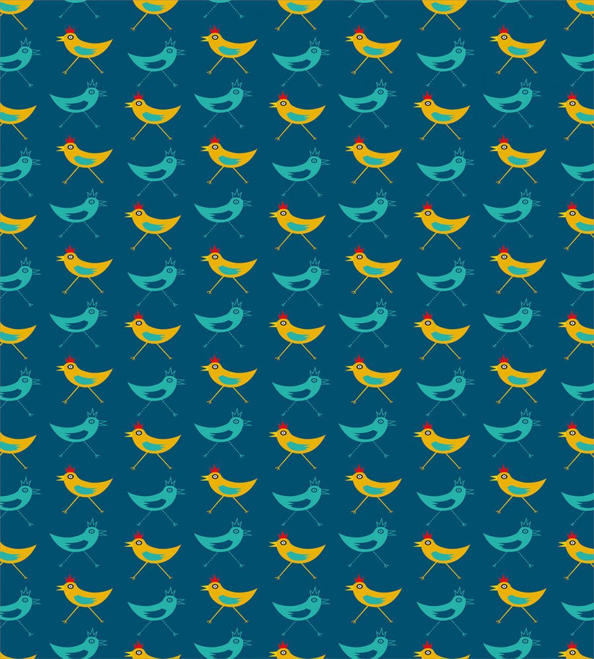 Funny Abstract Chickens — Pattern