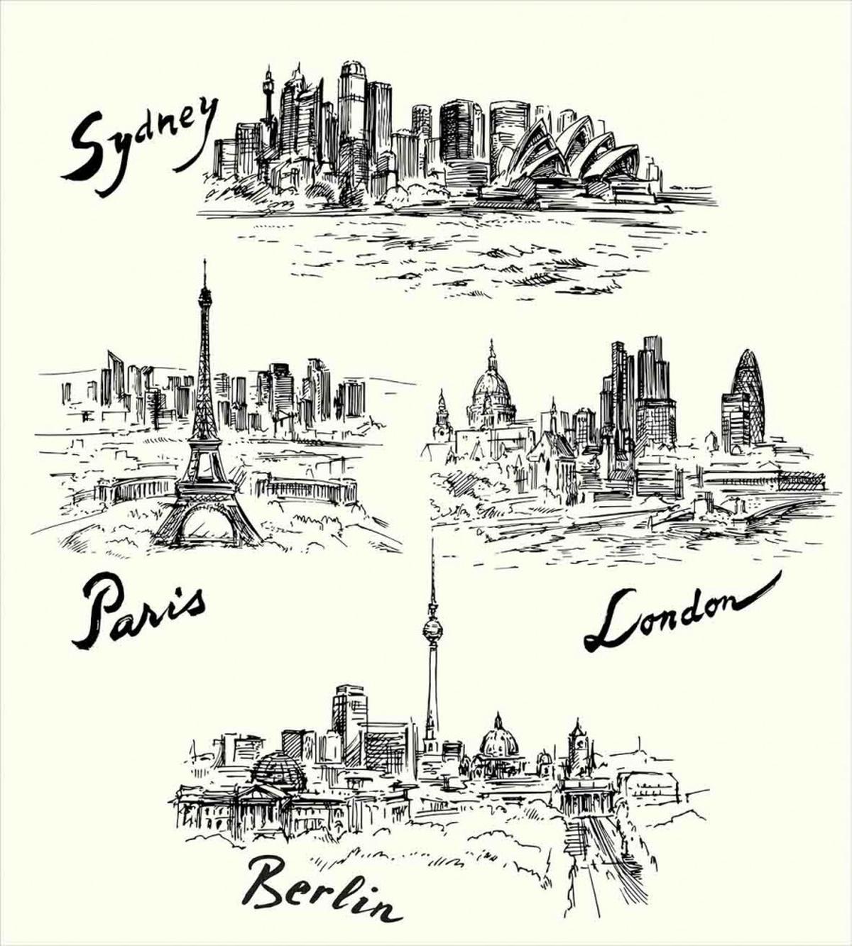 World's Famous Cities — Pattern