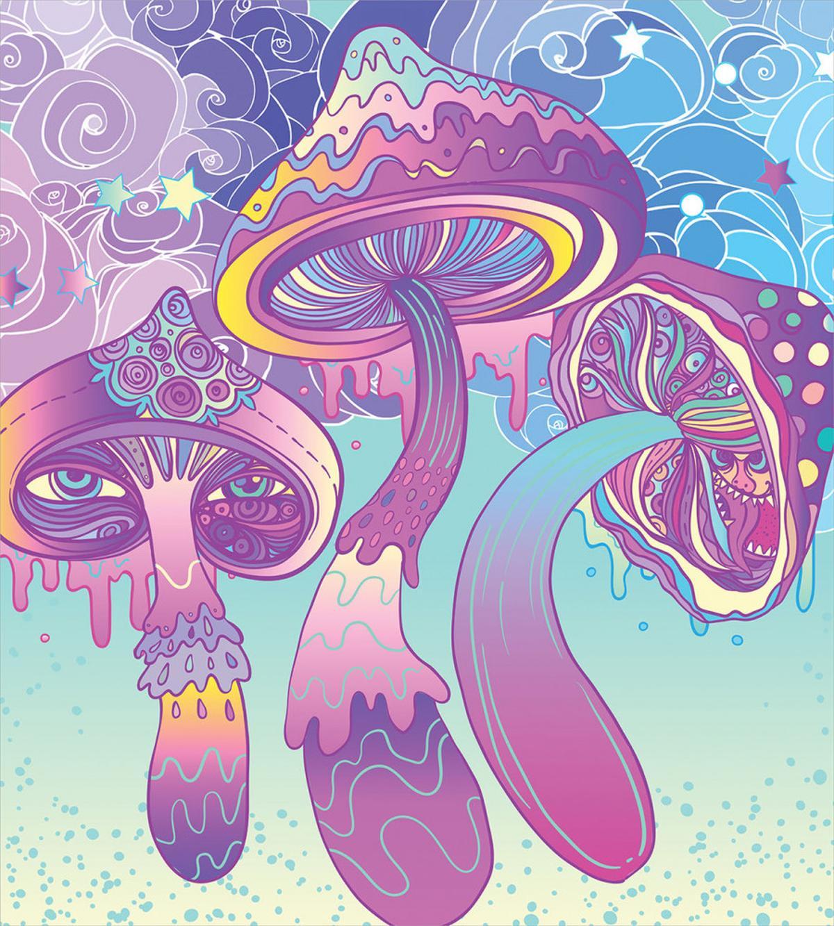 Trippy Magic Mushrooms — Pattern