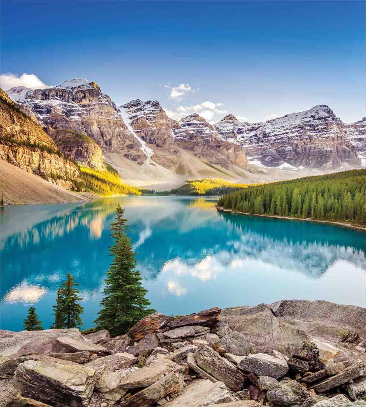 Calm Lake and Mountain — Pattern