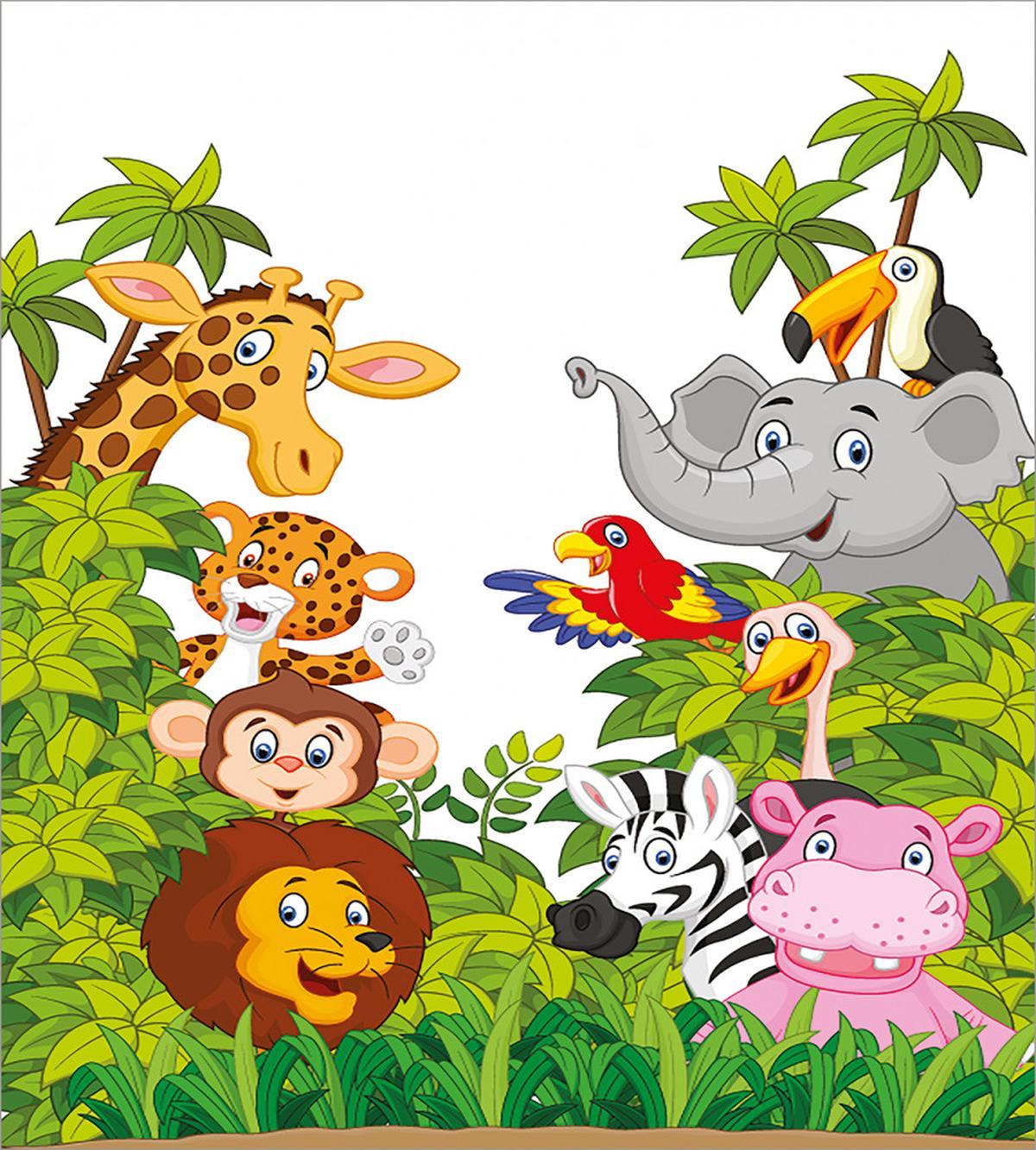 Cartoon Zoo Mascots — Pattern