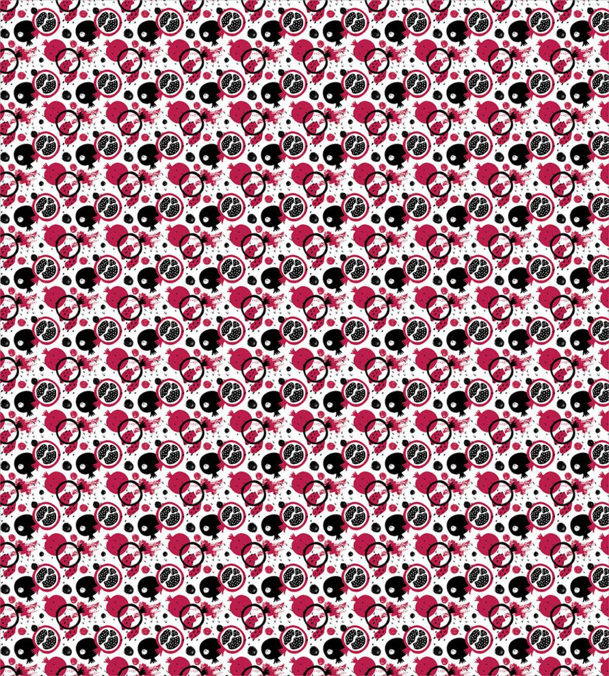 Grunge Pomegranate and Stains — Pattern