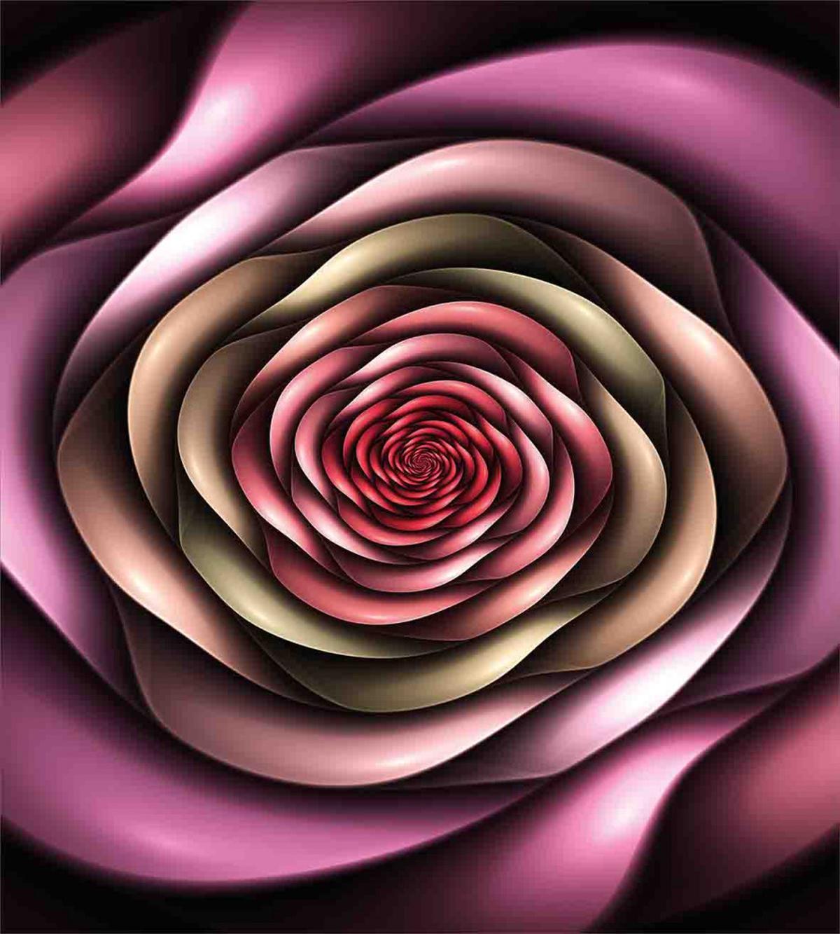 Rose Petals Modern Art — Pattern