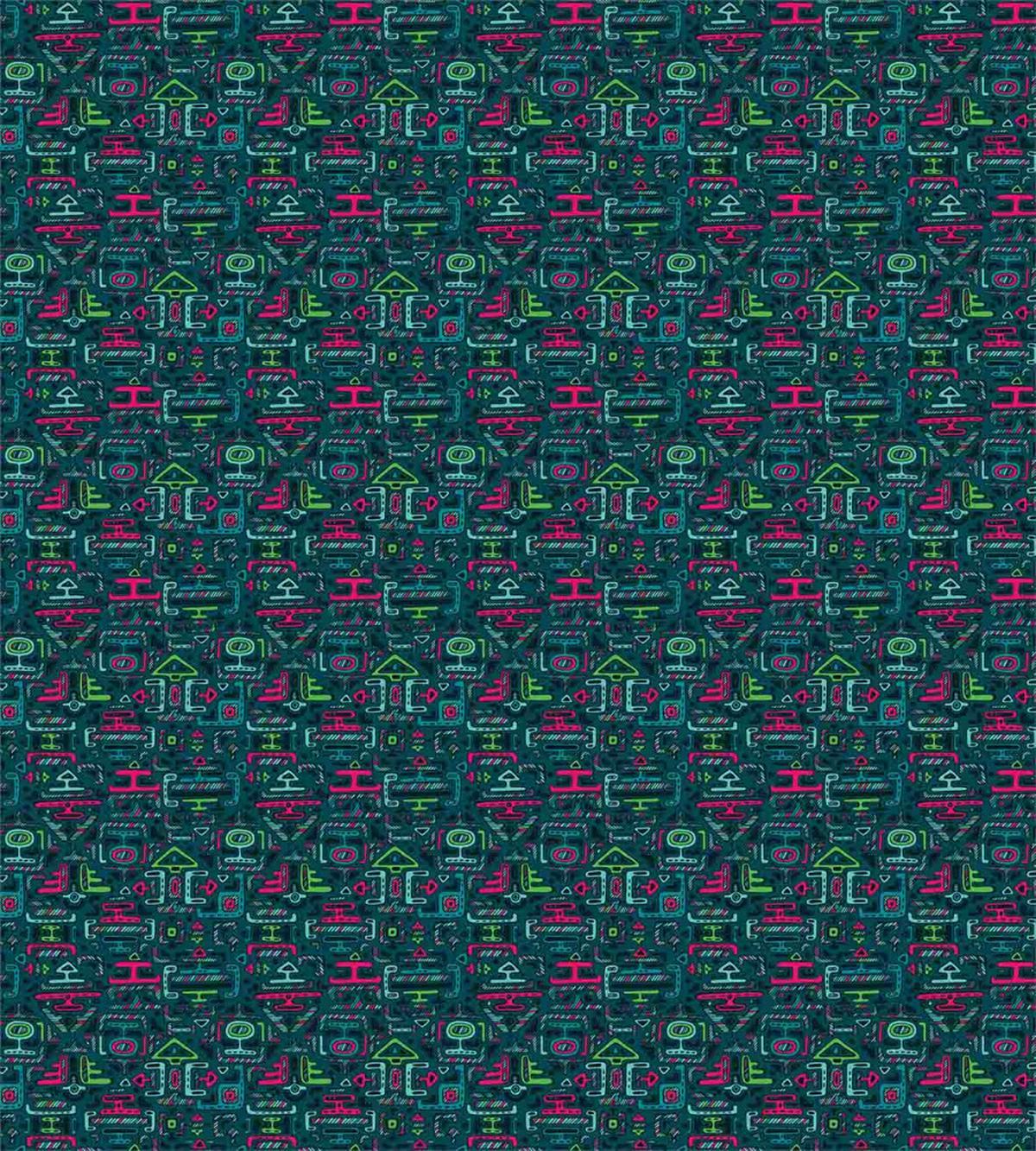 Vibrant Color Geometric — Pattern