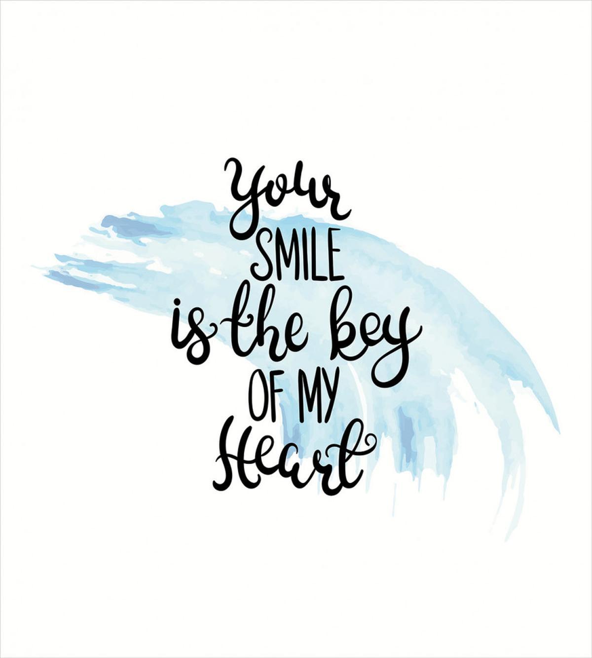 Romantic Words Brushstrokes — Pattern