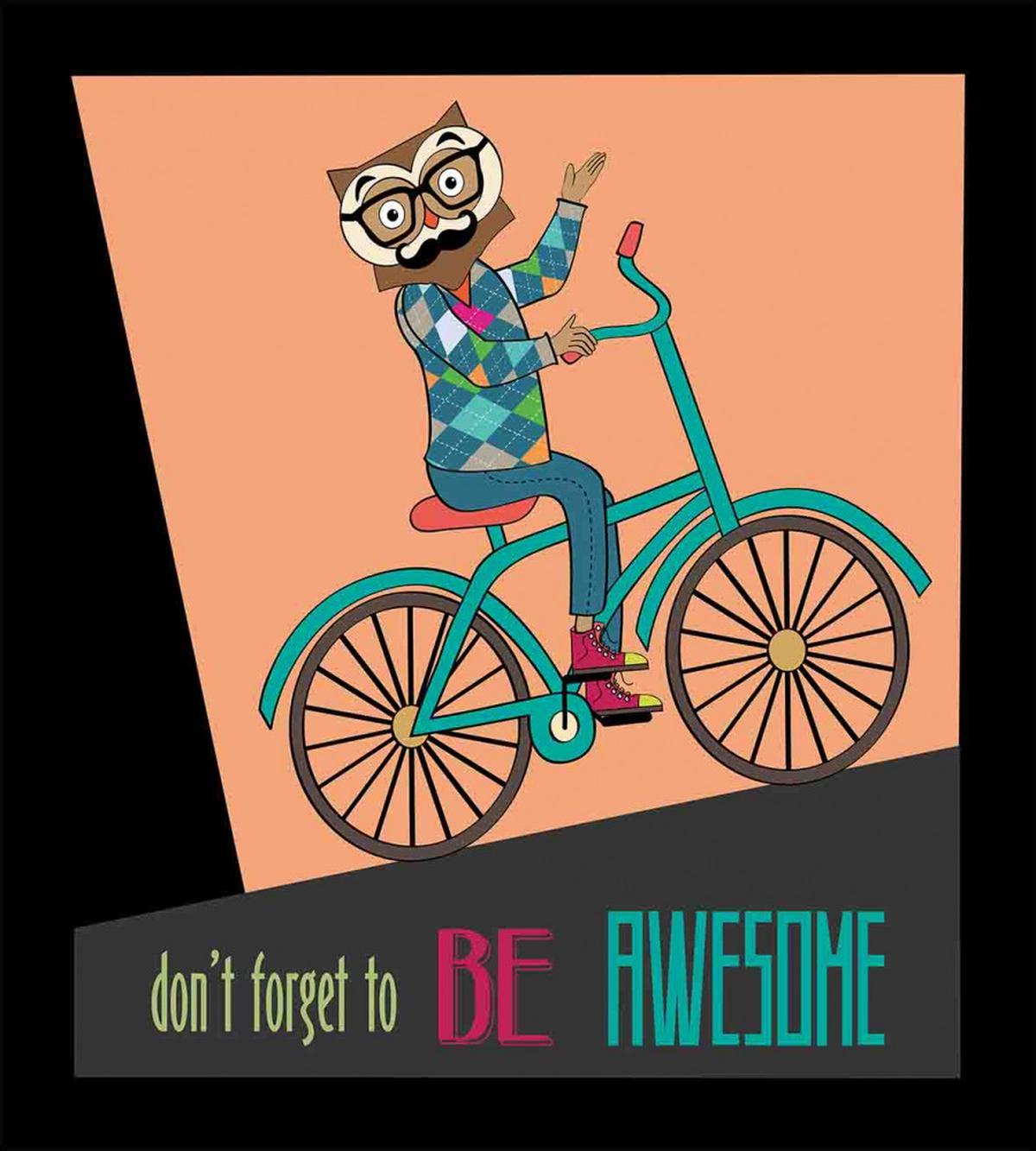Motivational Words and Owl — Pattern