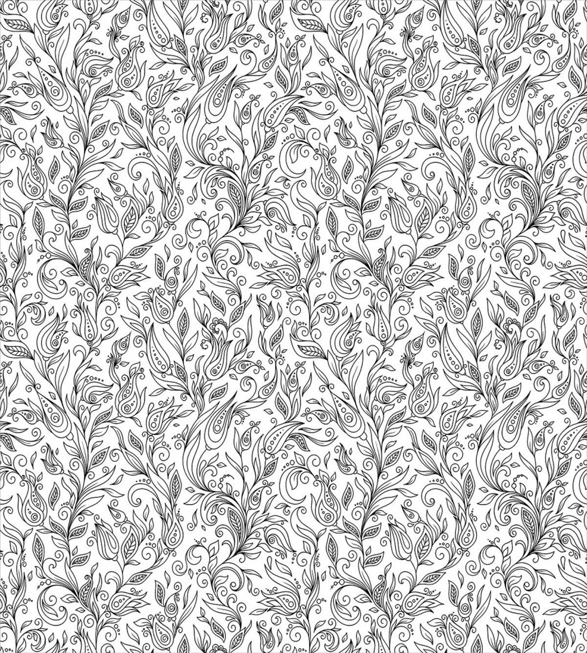 Sketch Flower Swirl — Pattern