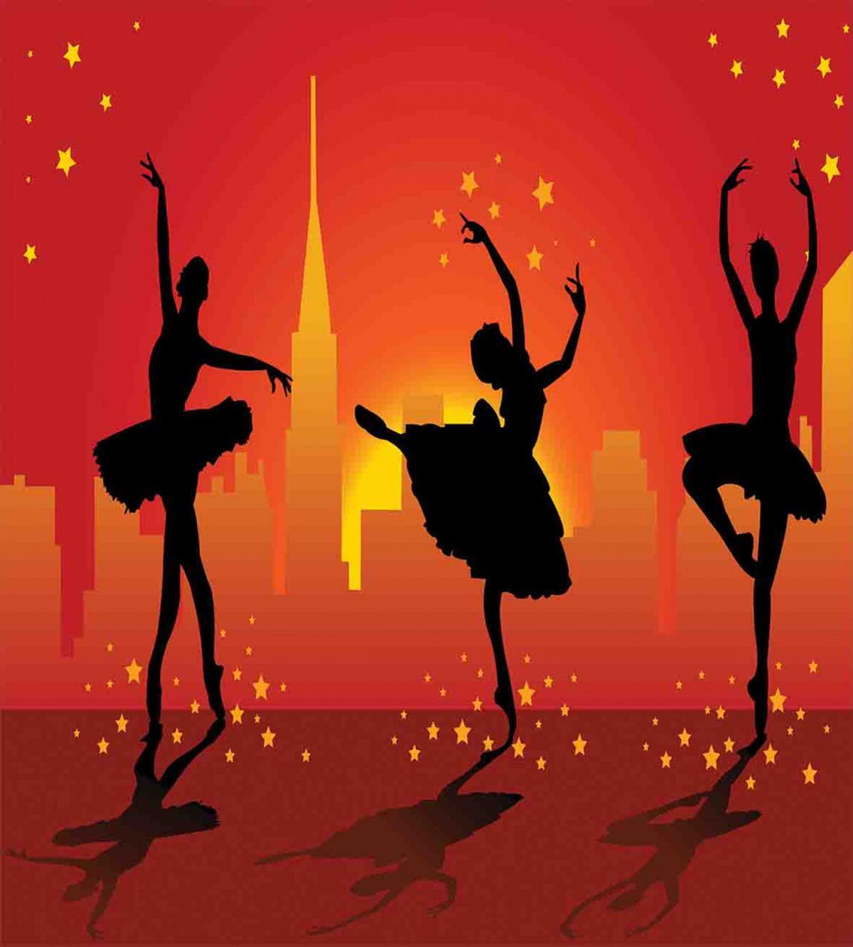 Dancers with Stars Cityscape — Pattern