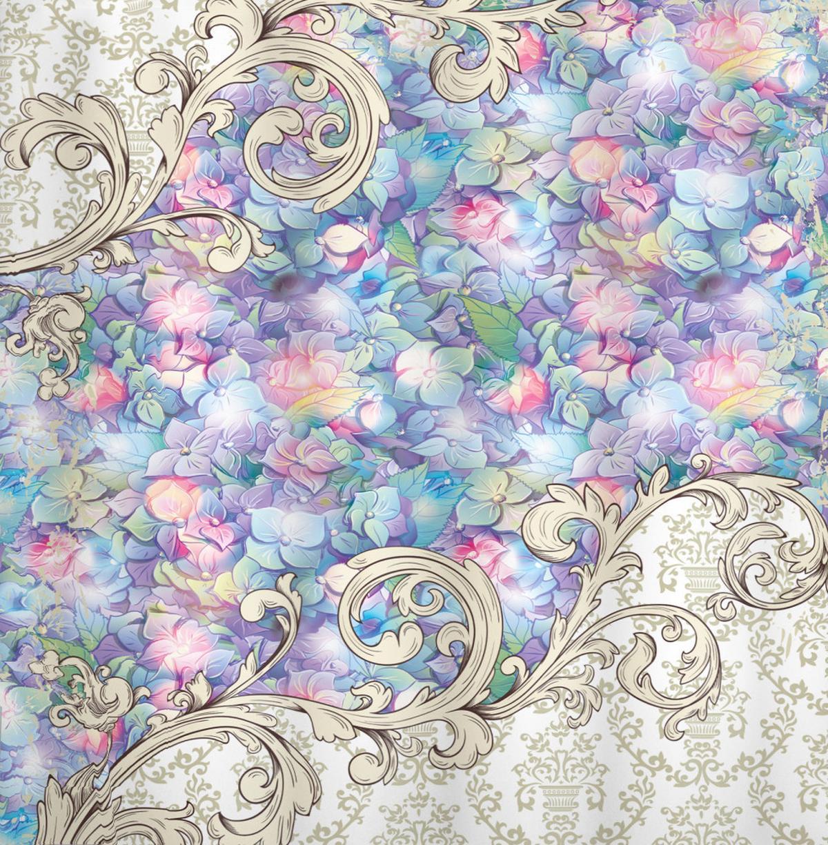 Baroque Hydrangeas Swirls — Pattern