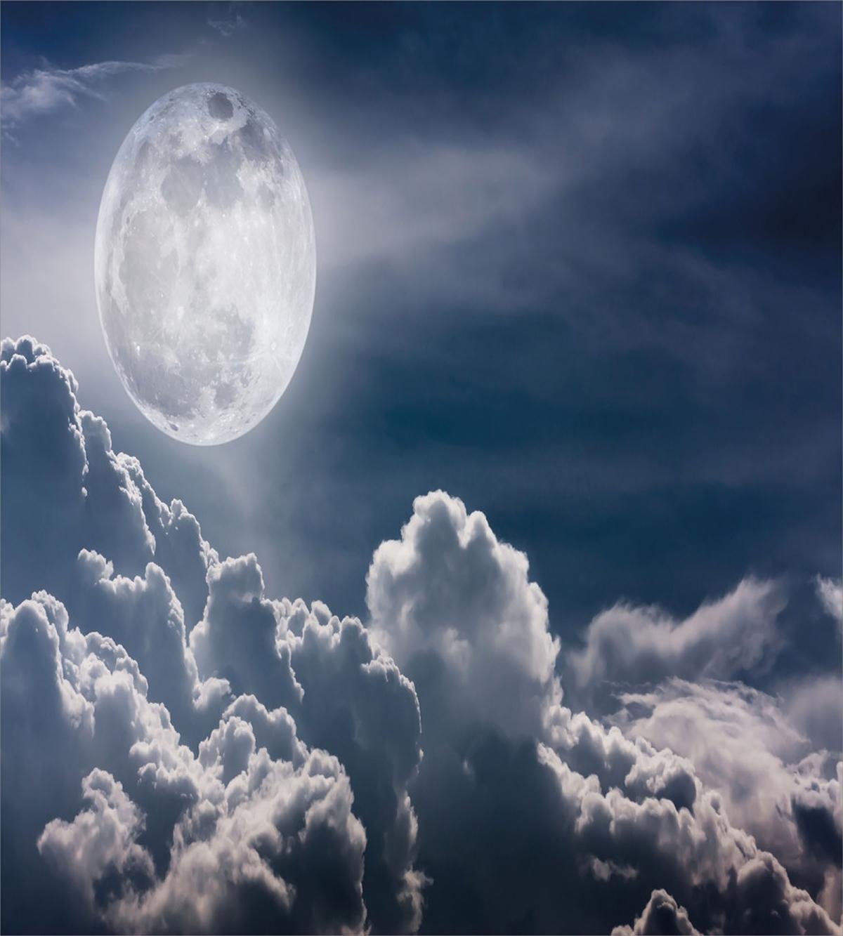 Celestial Photo Full Moon — Pattern