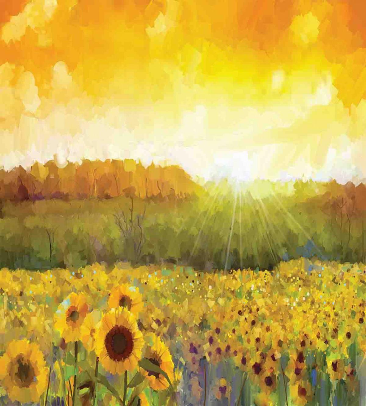 Golden Sunflower Field — Pattern