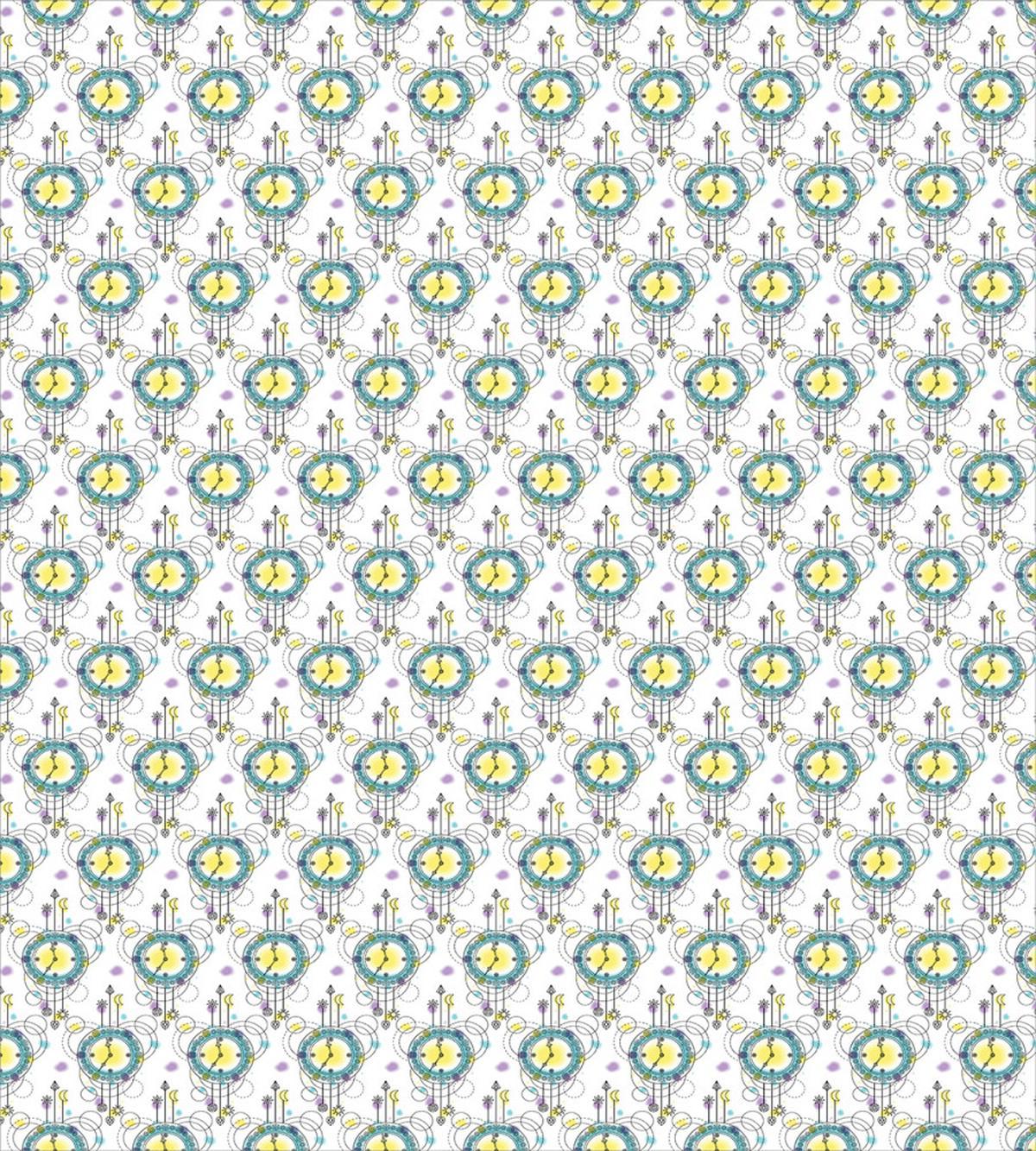 Abstract Clocks Boho — Pattern