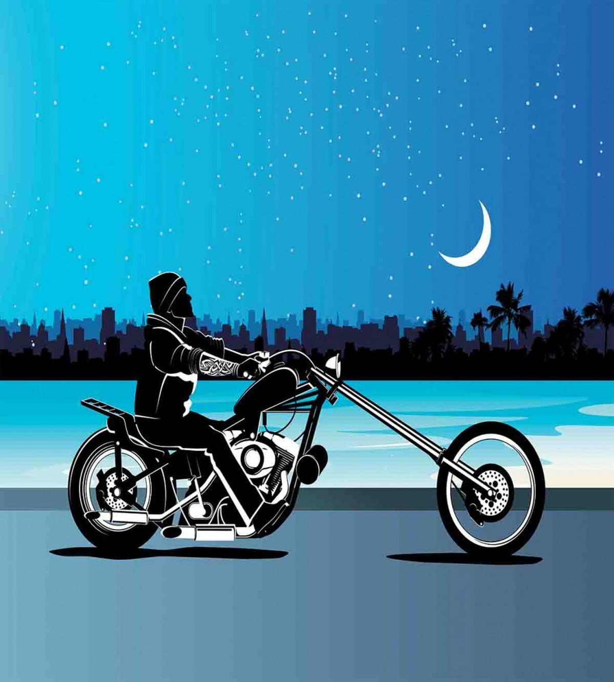 Chopper Motorcycle — Pattern
