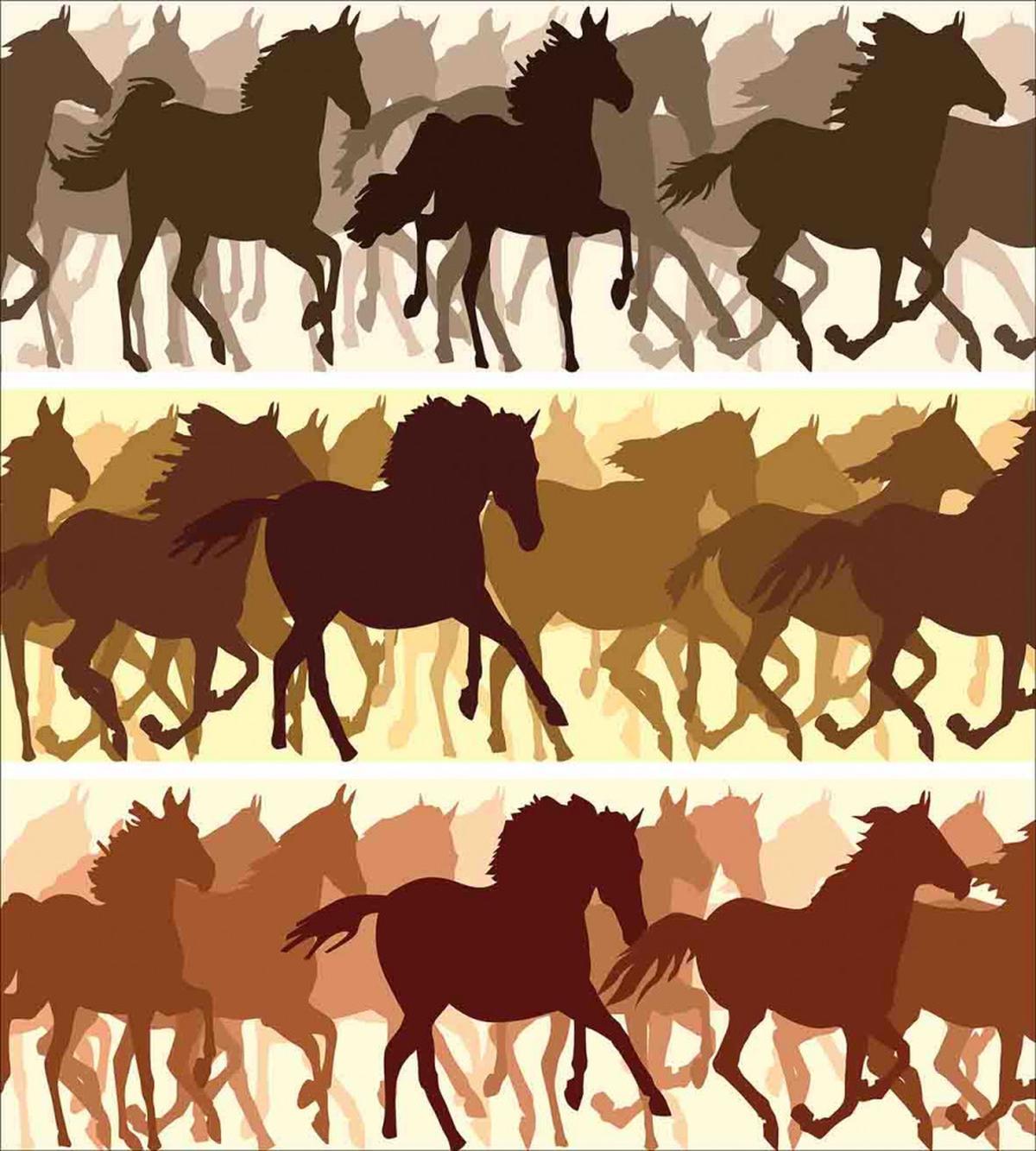 Monochrome Animal Silhouettes — Pattern