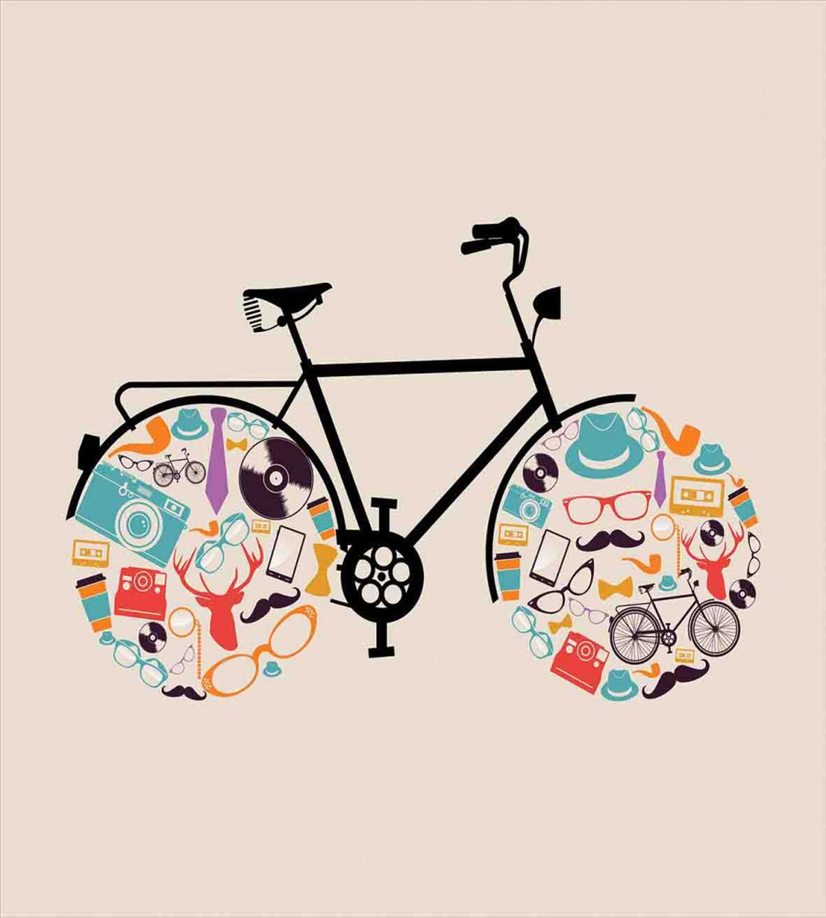 Bike with Retro — Pattern