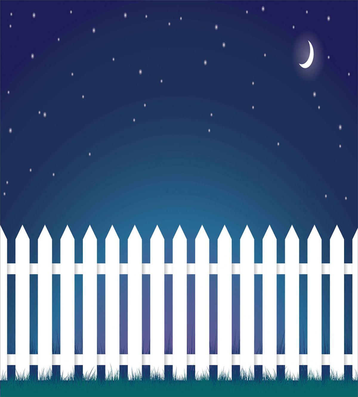 Starry Night with Crescent — Pattern