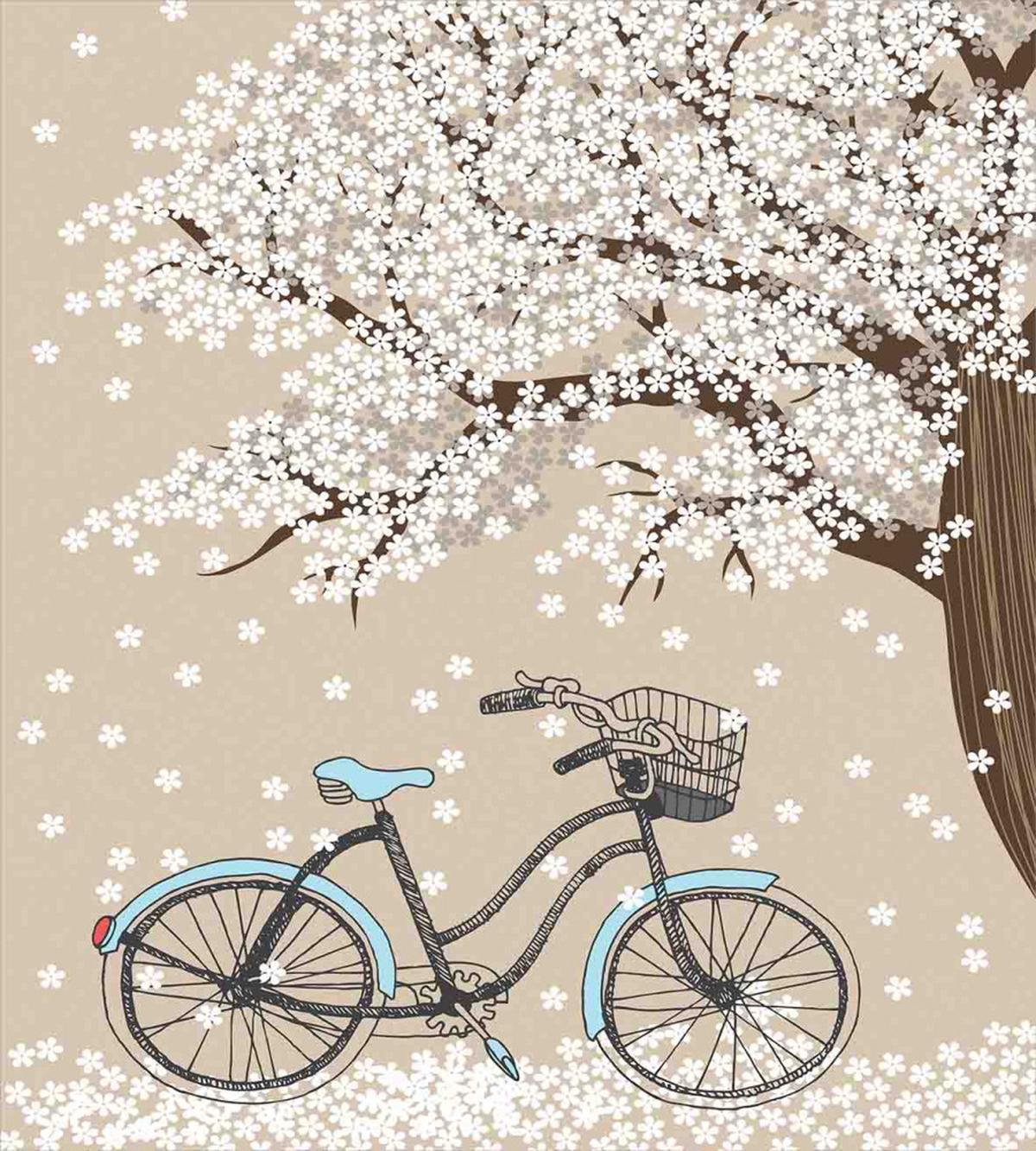 Blooming Tree in Spring — Pattern