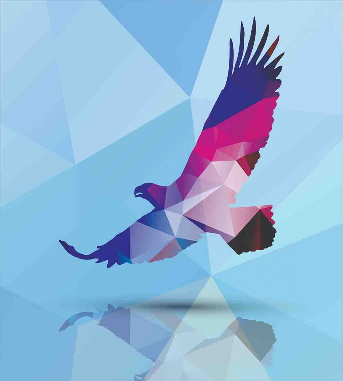 Polygonal Bird Design — Pattern