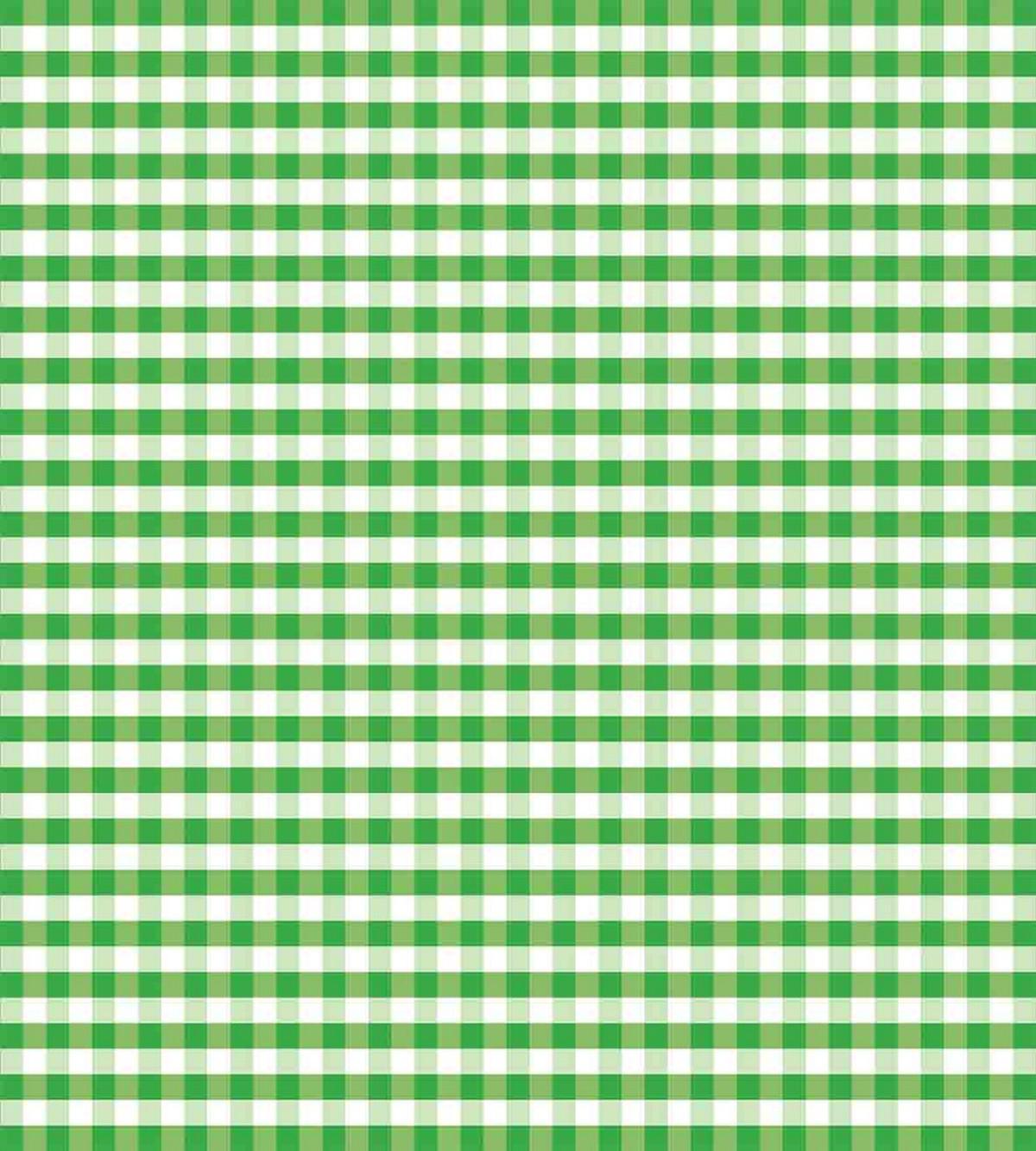 Green White Gingham — Pattern