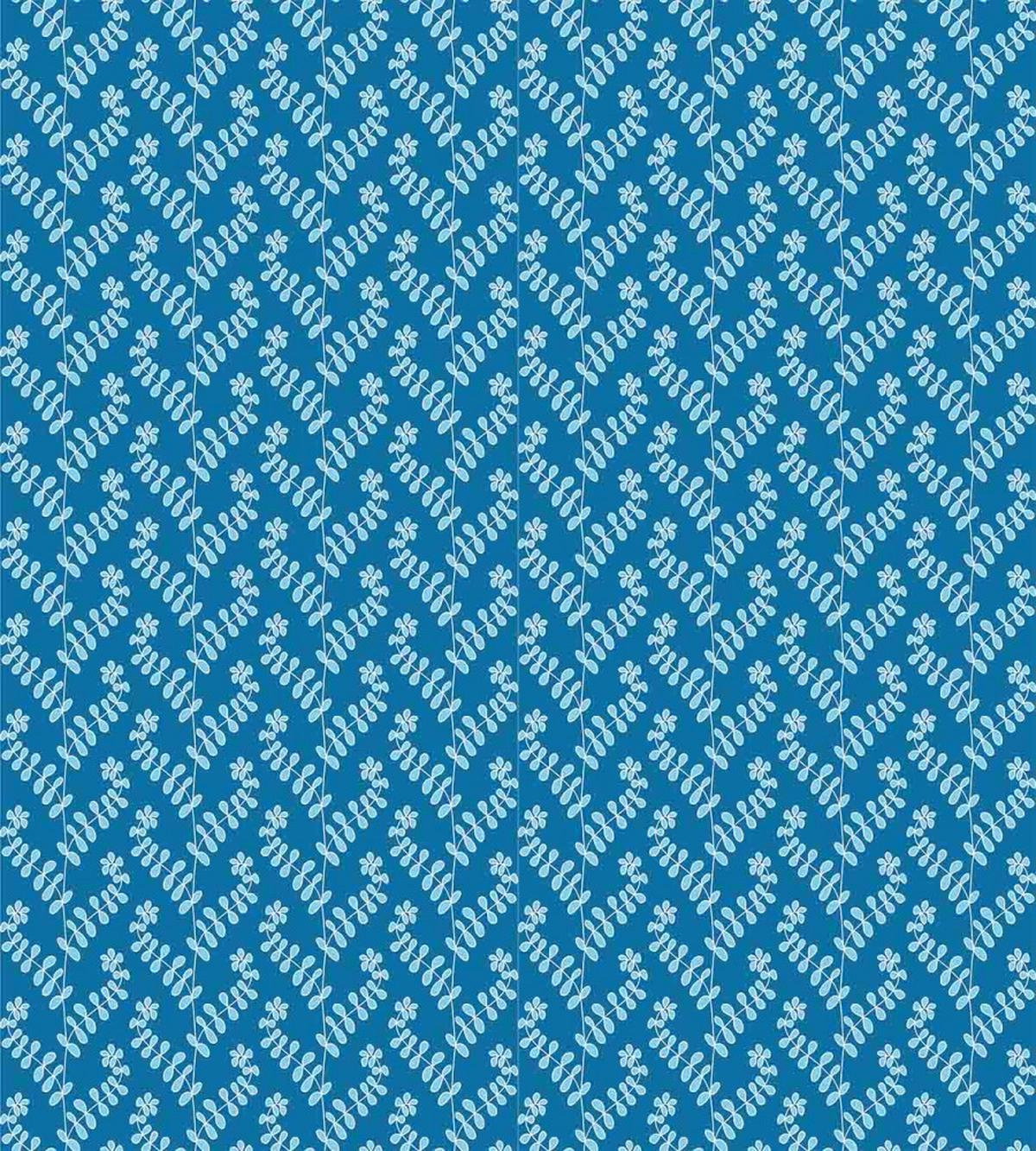 Blue Tone Monochrome Flora — Pattern