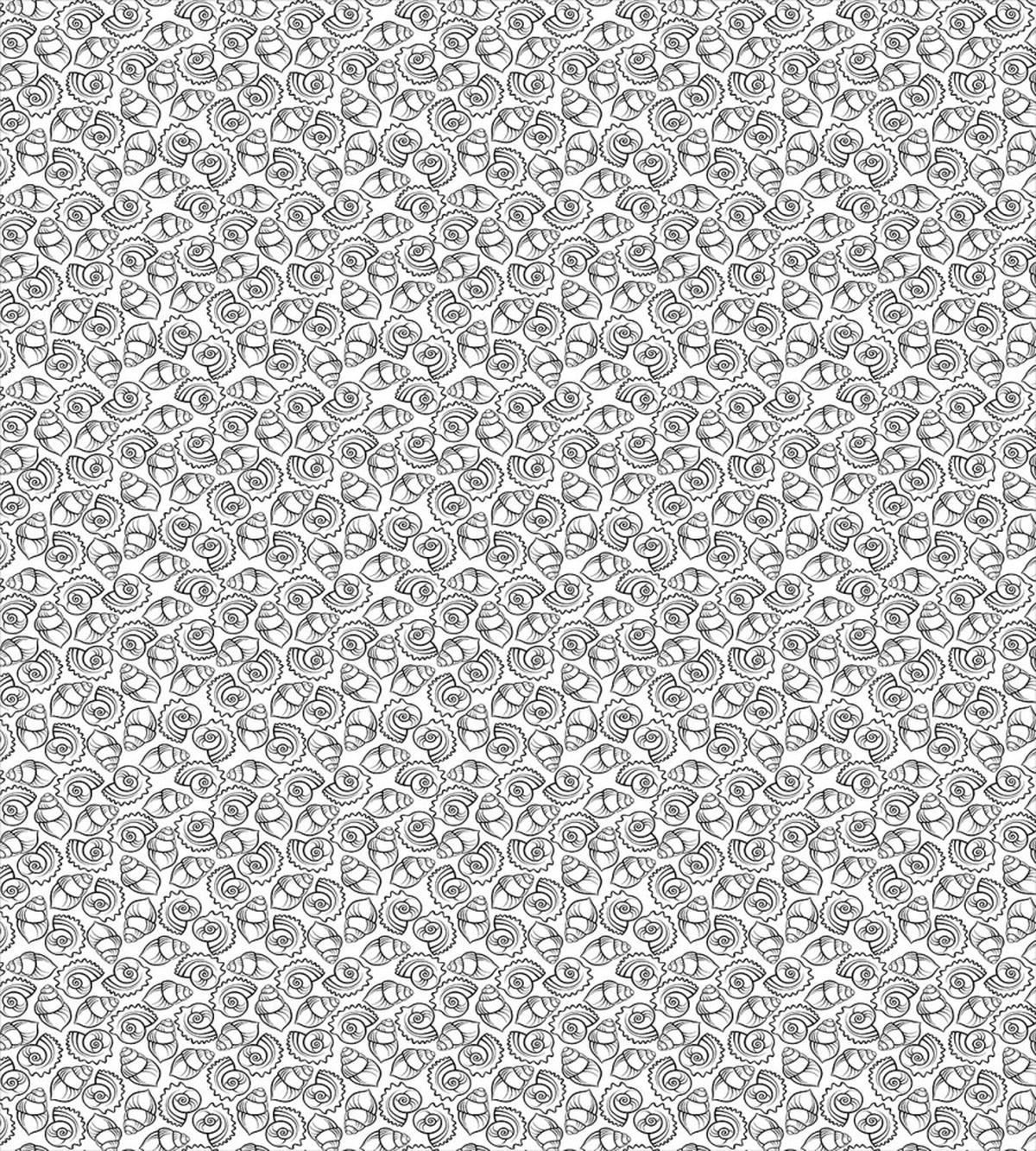 Monochrome Cockleshell Sea — Pattern