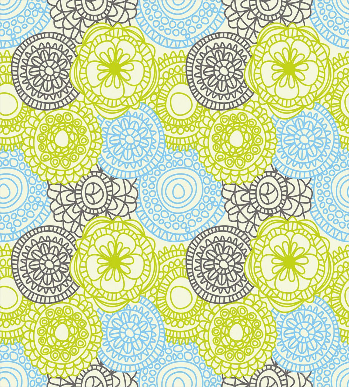 Pastel Folk Style Flower — Pattern