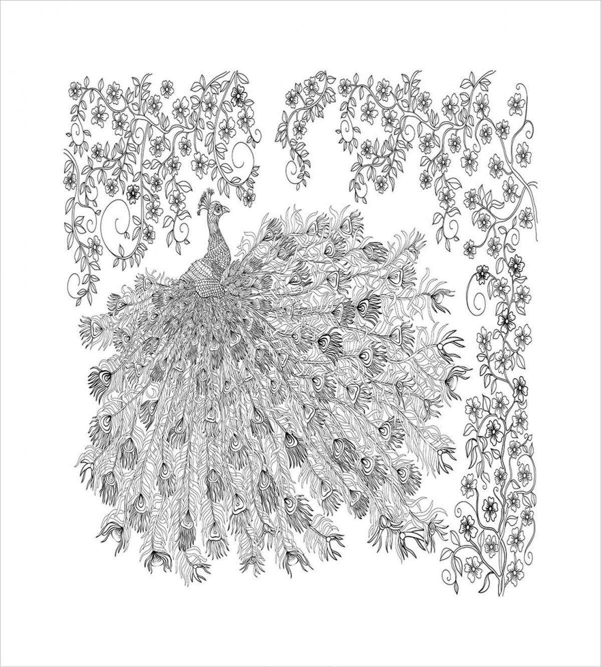 Blossoming Branch and Bird — Pattern