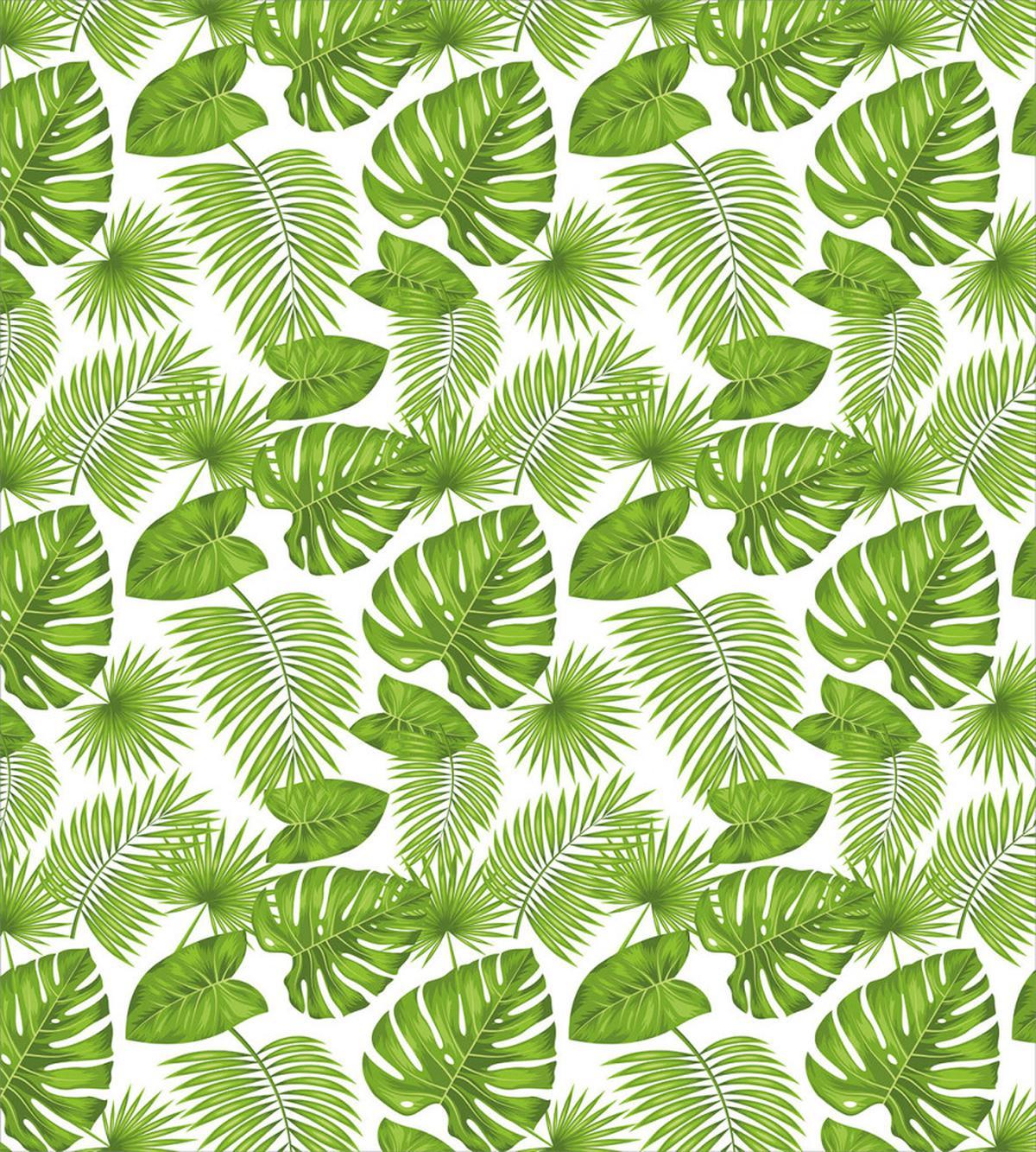 Tropical Forest Leaves Art — Pattern