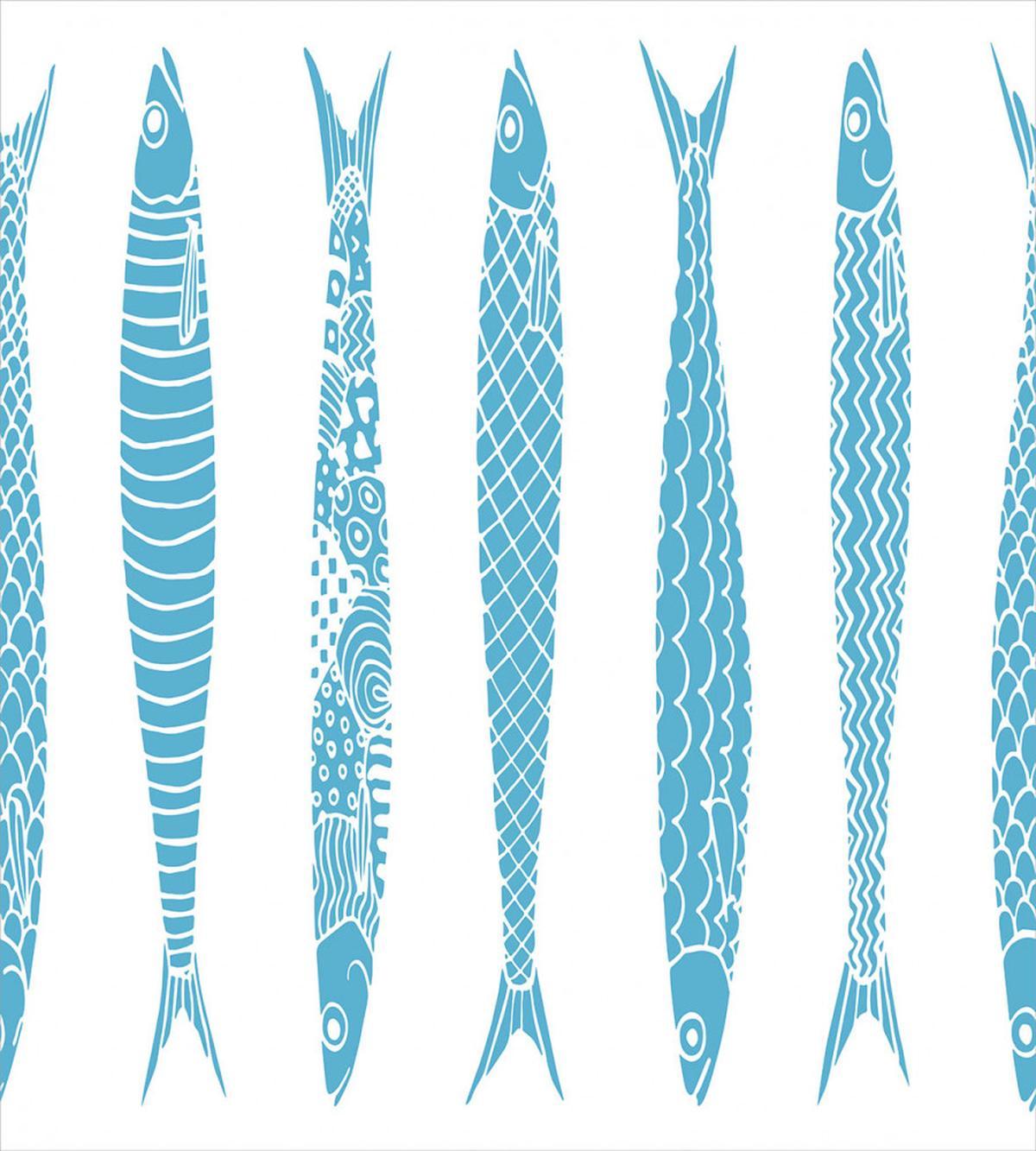 Sardine Fish Doodle Oceanic — Pattern