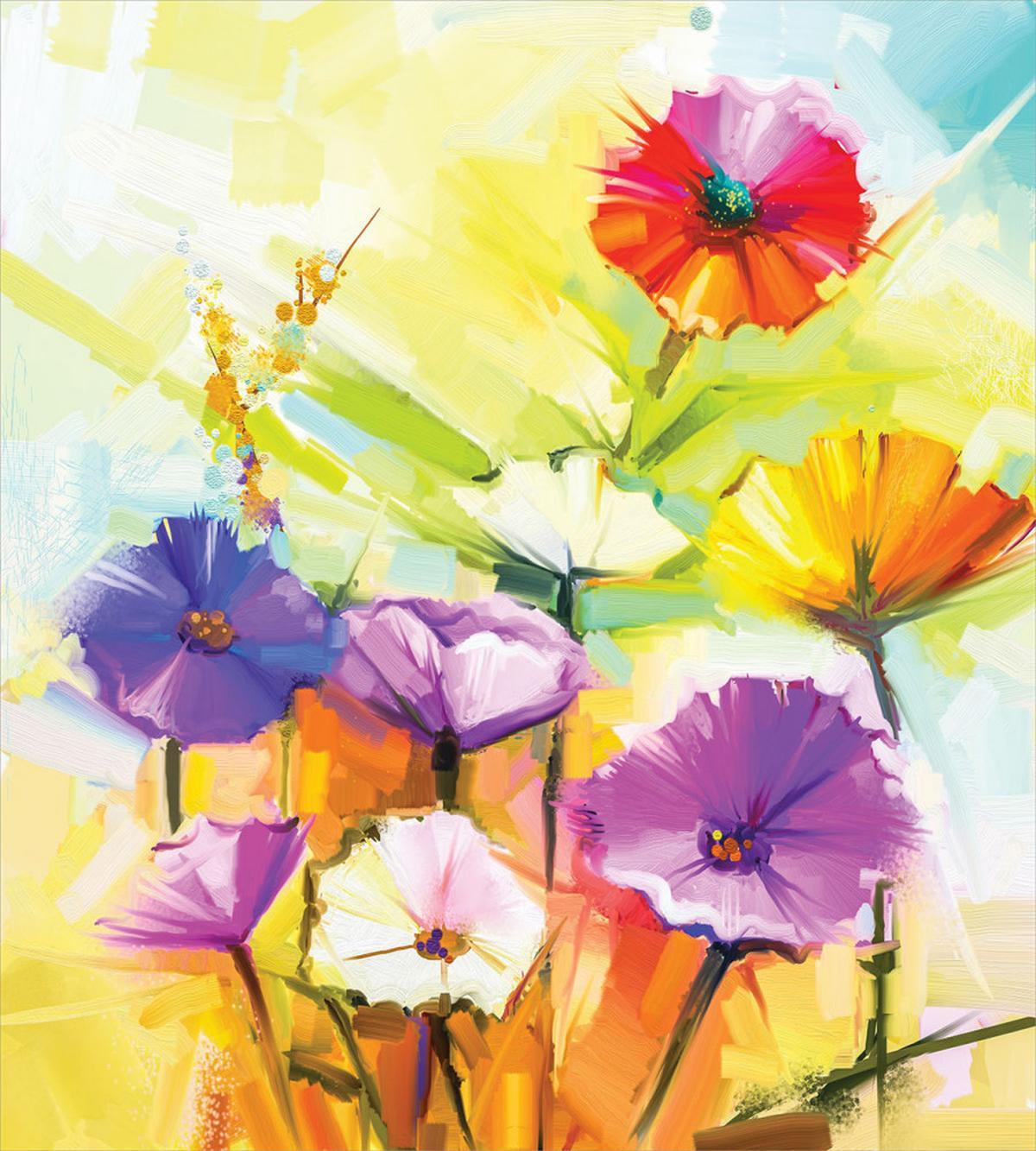 Vivid Gerbera Bloom Spring — Pattern