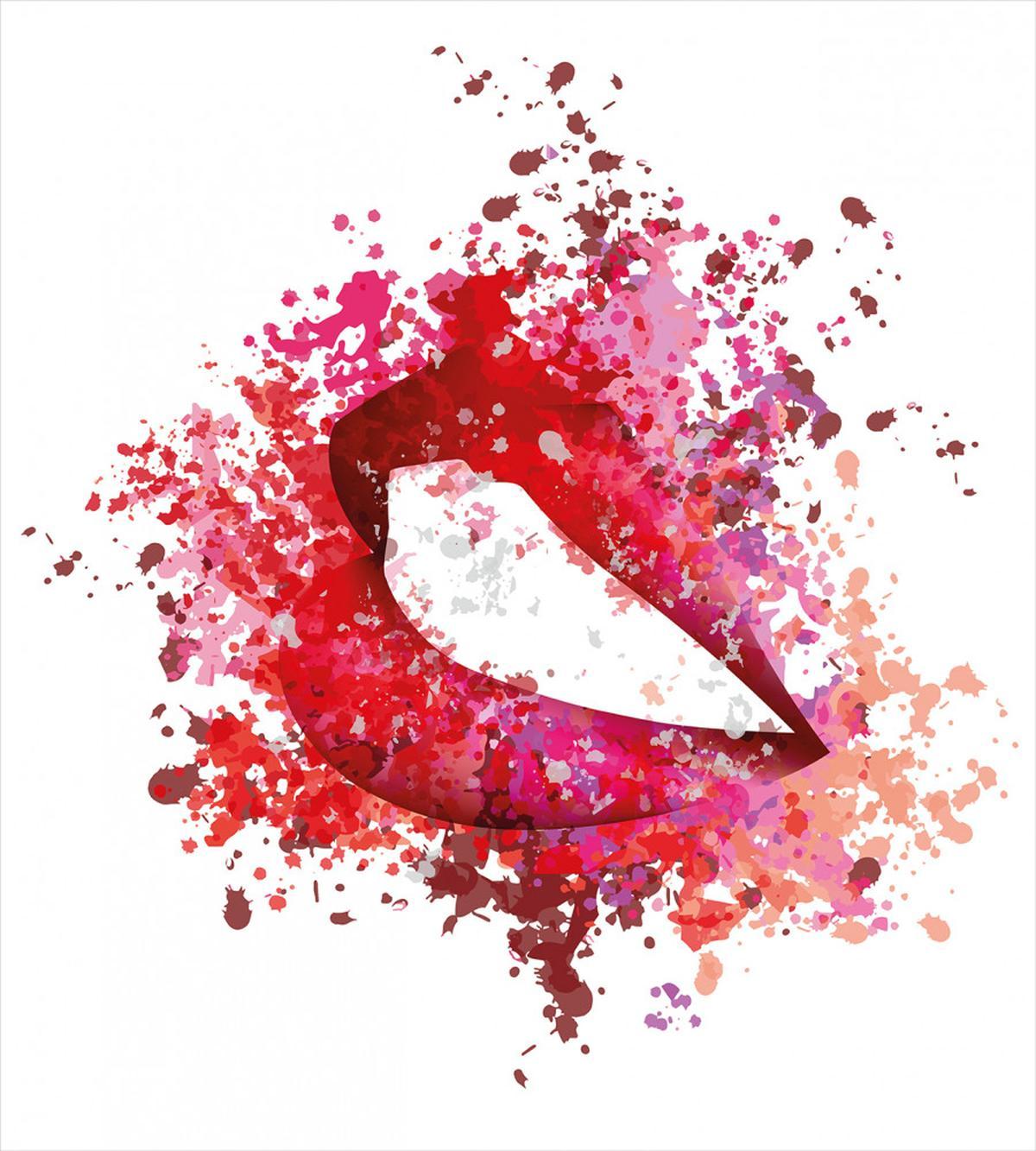 Smiling Woman Lips Effects — Pattern