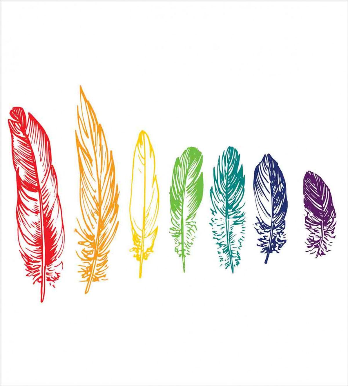 Rainbow Feathers — Pattern