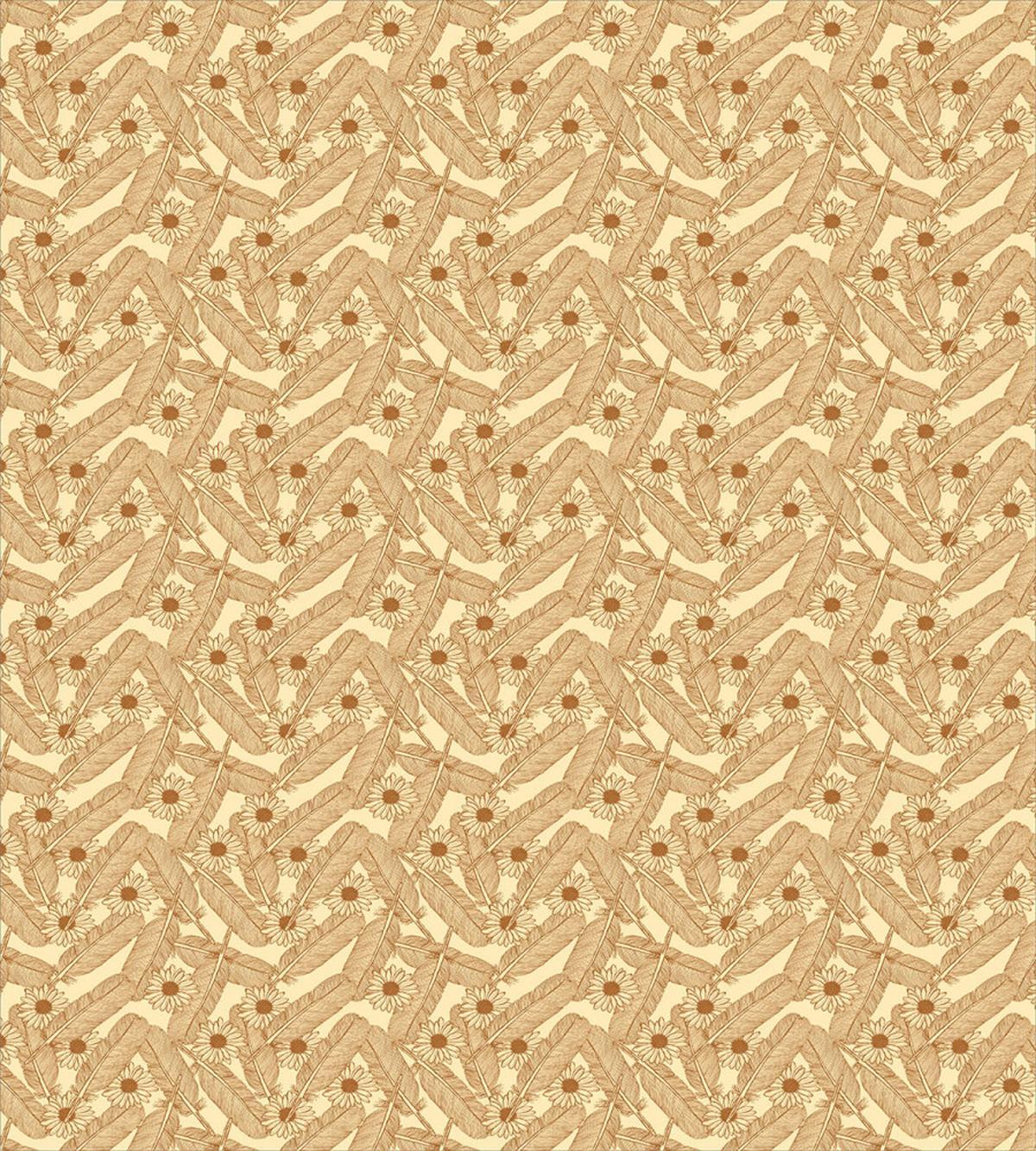Sketchy Feather and Daisy — Pattern