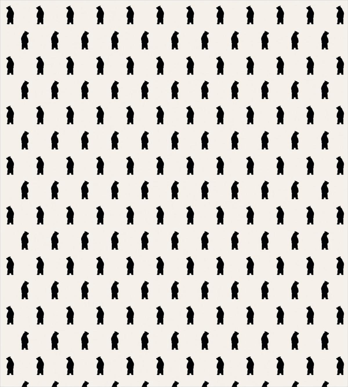 Black Bear Silhouettes — Pattern
