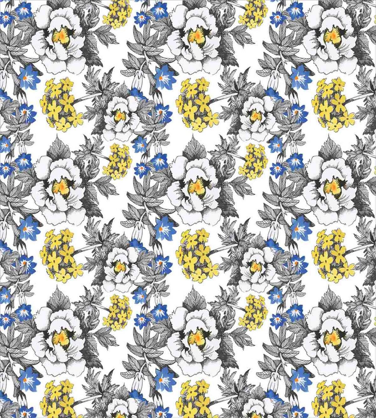 Peony Hydrangea Violets — Pattern