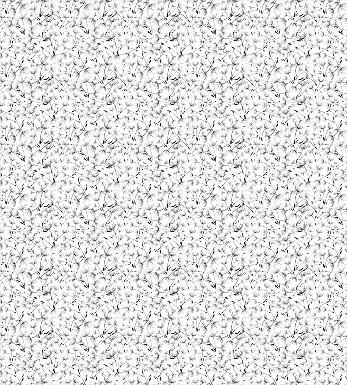 Monochrome Flower Pattern — Pattern