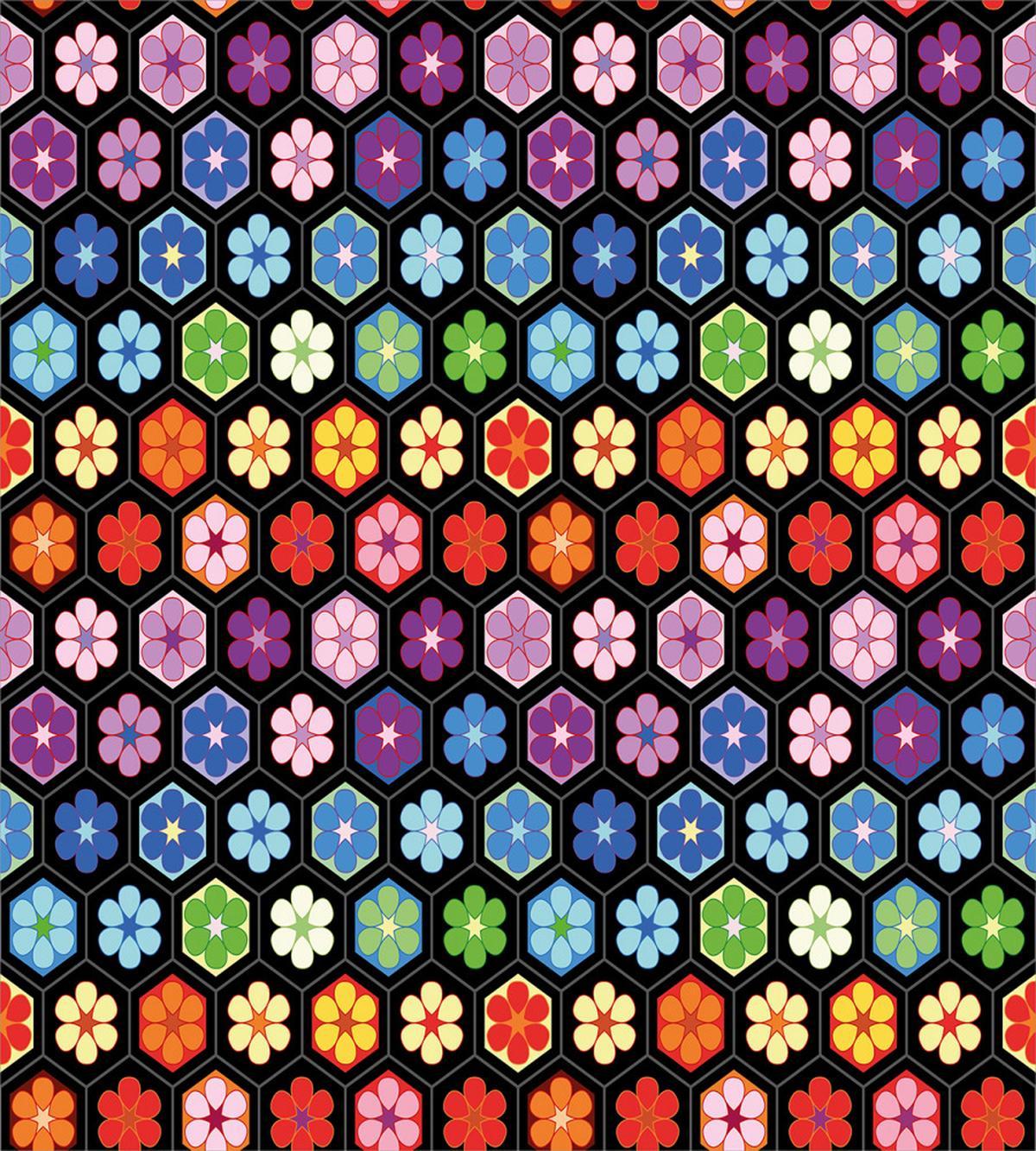 Colorful Daisy Blooms — Pattern