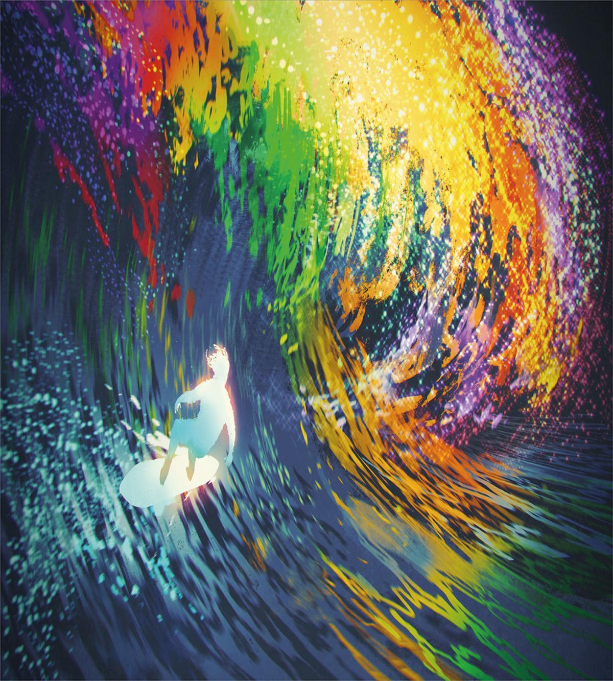 Exotic Surfer on Waves — Pattern