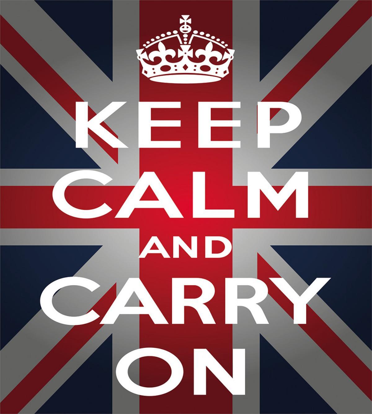 Words Crown UK Flag — Pattern