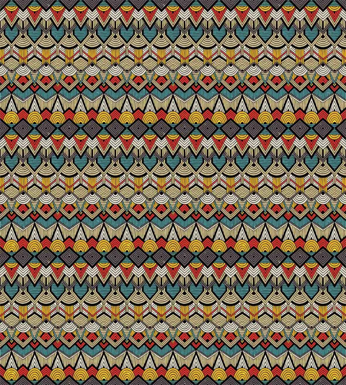 Retro Grunge Geometric — Pattern