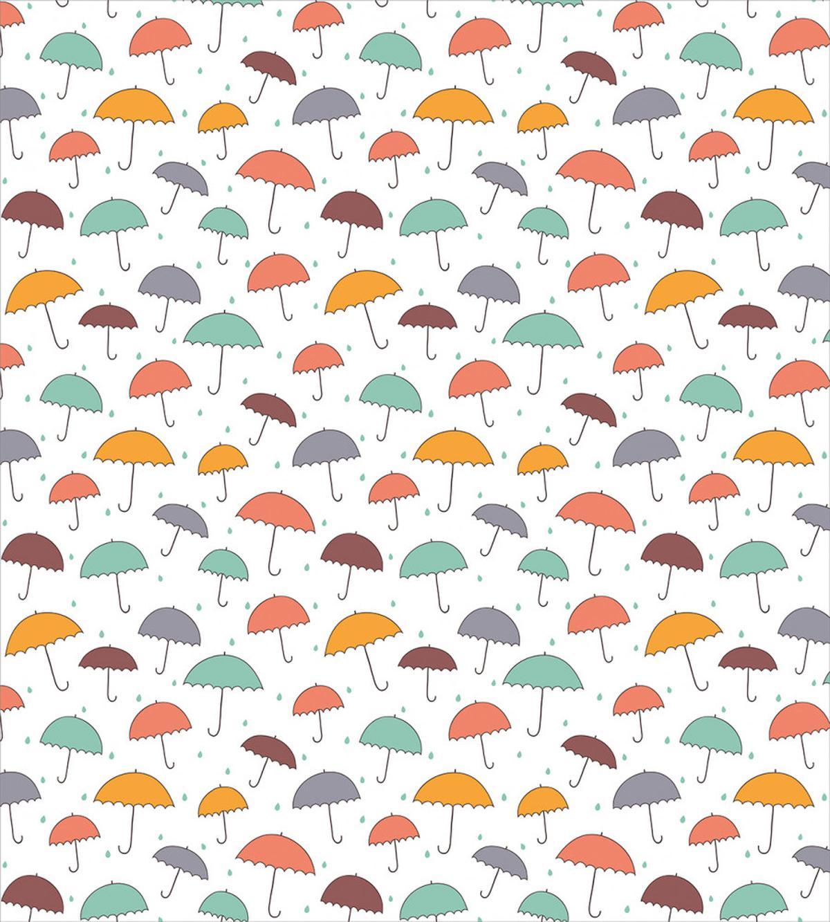 Rain Colorful Umbrellas — Pattern